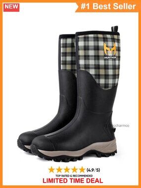 Waterproof Rubber Neoprene Hunting Boots